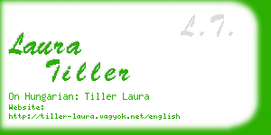 laura tiller business card